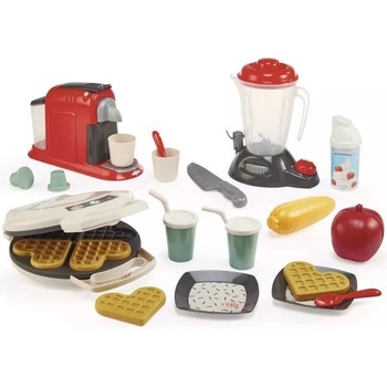 Ecoiffier Éкофиер: Игрална кухня с малки уреди - 21 части (7900002534)