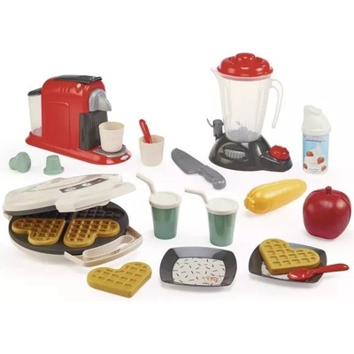 Ecoiffier Éкофиер: Игрална кухня с малки уреди - 21 части (7900002534)