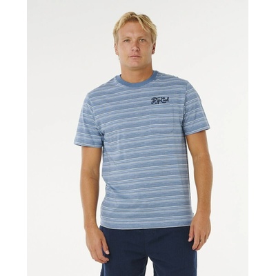 Rip Curl PACIFIC RINSE STRIPE TEE Faded Denim
