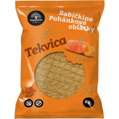 Happylife Babičkine pohánkové oblátky tekvicové 60 g