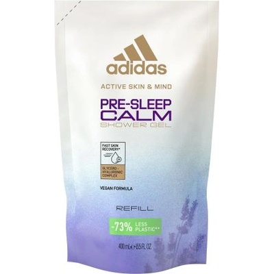 Adidas Pre-Sleep Calm успокояващ душ гел Пълнител 400 ml за жени