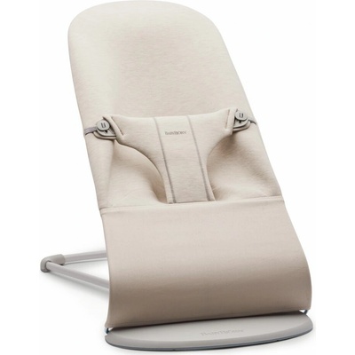 BABYBJORN Lehátko BabyBjörn Bouncer Bliss Dusty Pink Petal Woven Light beige 3D Jersey