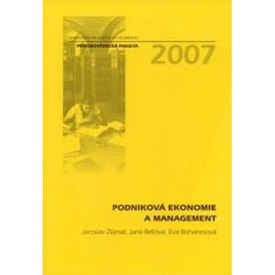 Podniková ekonomie a management
