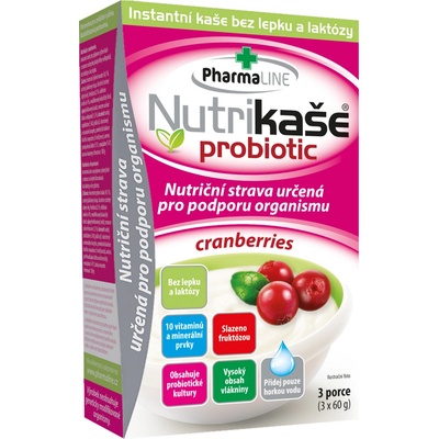 Nutrikaše probiotic cranberries 3 x 60 g