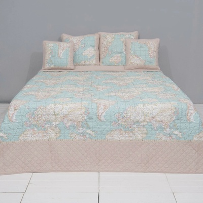 Clayre & Eef Prikrývka na dvojlôžkové postele Quilt 178 230 x 260 cm
