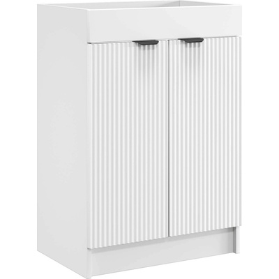 vidaXL Мебел под мивка за баня Бяло 78, 5 x 37, 5 x 81 см (890104)
