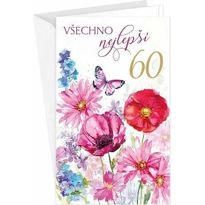 ARGUS Přání k narozeninám 60 15-6467c60 – Hledejceny.cz