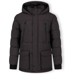 Minoti Поларено яке Minoti Men long jacket with fleece lining and waterproof zip pockets grey - Charcoal