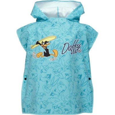 Warner Bros DAFFY PONCHO S Dětské pončo z rychleschnoucího materiálu světle modrá
