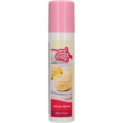 FunCakes SLEVA: Sametový efekt sprej - bílá čokoláda 100 ml
