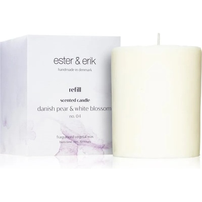 ester & erik scented candle danish pear & white blossom (no. 04) ароматна свещ резервен пълнител 350 гр