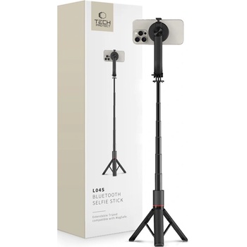 Селфи стик Tech-Protect L04S Bluetooth Selfie Stick with Tripod up to 95cm and 360 Head - Black (9319456605471)