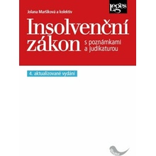 Insolvenční zákon 4 aktualizované vydání podle stavu právní úpravy k 1 1 2026 - Jolana Maršíková a kolektiv