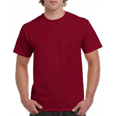Gildan tričko Heavy tmavo červené