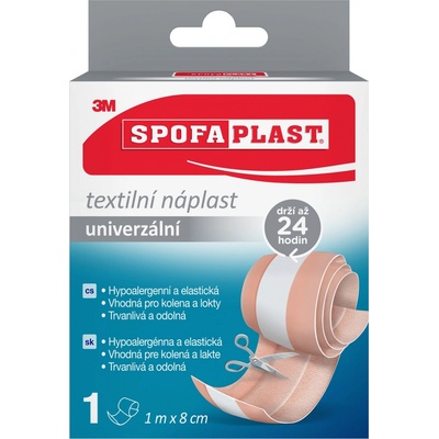 3M Spofaplast 164 Textilní elastic.náplast 1 m x 8 cm