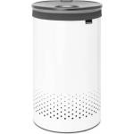 Brabantia Кош за пране 60л, с пластмасов капак, бял, Brabantia (BRAB304880)
