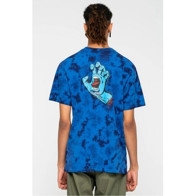Santa Cruz Screaming Hand Chest T-Shirt Royal Cloud Dye