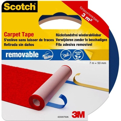 Scotch kobercová lepicí páska 7 m x 50 mm modrá