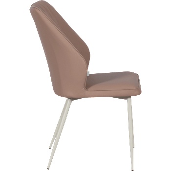 Carmen Трапезен стол laredo 1 y силиконова кожа - светлокафяв 11 (3532144)