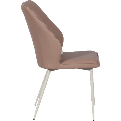 Carmen Трапезен стол laredo 1 y силиконова кожа - светлокафяв 11 (3532144)