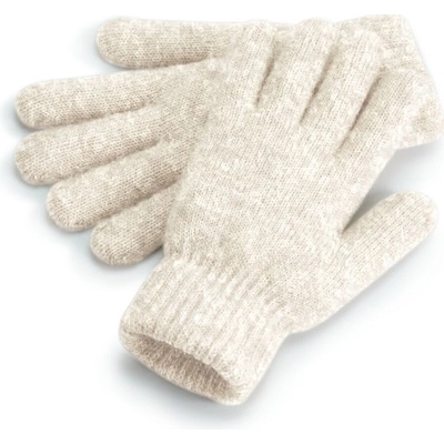Beechfield pletené zimné rukavice mandľový melír