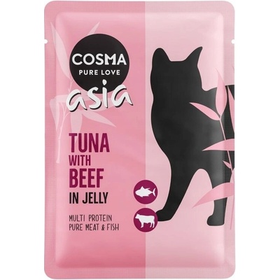 Cosma 6 x tuňák s hovězím bez obilovin 100 g