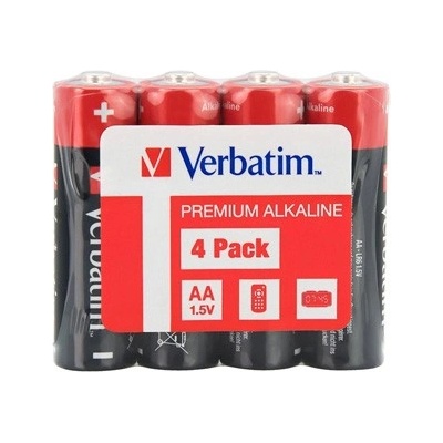 Verbatim 49501 Алкална батерия AA-LR6 Mignon, AA, 1.5V, фолио, 4 бр (49501)