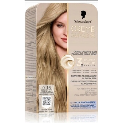 Schwarzkopf barva na vlasy 9-16 chladivá popelavá blond pro šedivé vlasy