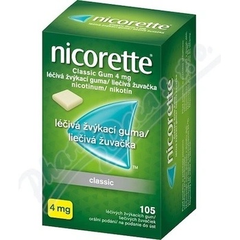 Nicorette Classic Gum 4 mg gum.med.105 x 4 mg