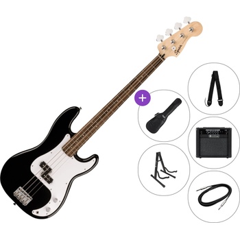 Squier Sonic Precision Bass LRL SET 2 Black Електрическа бас китара