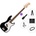 Squier Sonic Precision Bass LRL SET 2 Black Електрическа бас китара