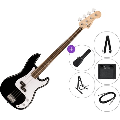 Squier Sonic Precision Bass LRL SET 2 Black Електрическа бас китара