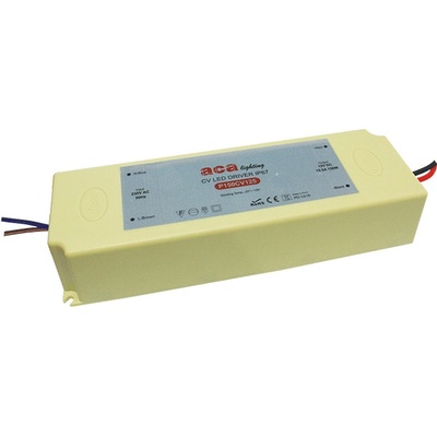 ACA Lighting LED napájecí zdroj 230V AC ->12V DC/150W/12,5A/IP67, P150CV125