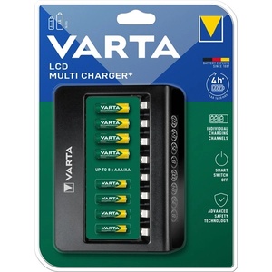 VARTA LCD Multi AA/AAA NiMH зарядно устройство за батерии черно 57681101401 (57681101401) Зарядно за батерии
