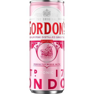 Gordon's Pink Gin&Tonic 6,4% 0,25 l (plech)