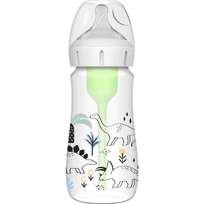 Dr. Brown’s kojenecká láhev Dino options+ Wide Neck Anti colic 270 ml