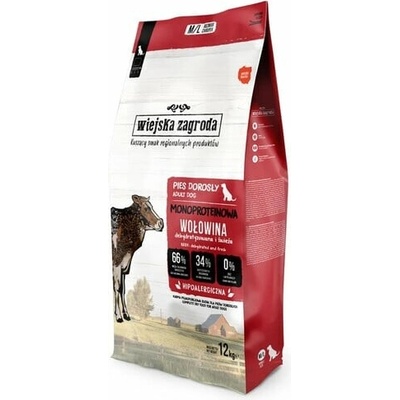 Wiejska Zagroda Monoprotein Beef M/L 12 kg
