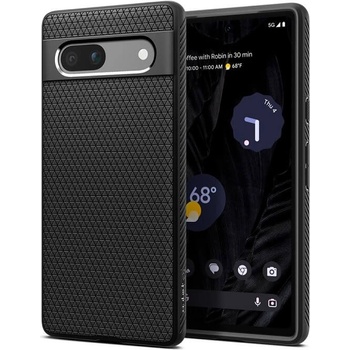 Image 1 of Spigen Противоударен Калъф за Google Pixel 7A, Spigen Liquid Air Case, Черен (ACS05815)