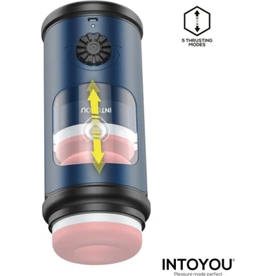 INTOYOU Автоматичен мастурбатор с тласъци и затопляне Tenkro