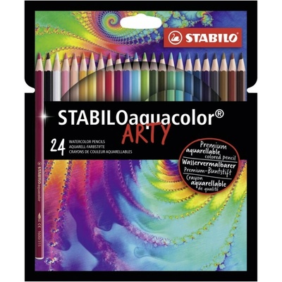 STABILO Pastelky akvarelové STABILOaquacolor, 24 ks ARTY
