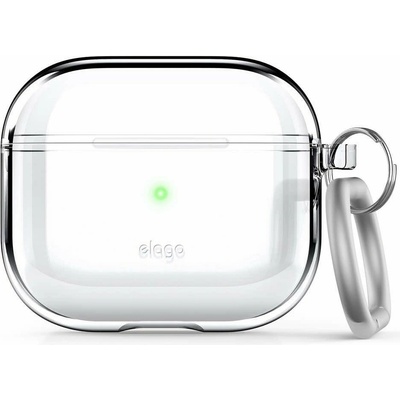 elago Защитен калъф Elago AirPods 3 Clear Hang Case, за Apple AirPods 3, силиконов, с карабинер, прозрачен (EAP3CL-HANG-CL)