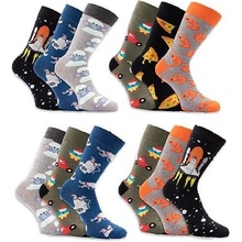 Trendy Socks KOSMONAUT pánske obrázkové ponožky Náhodný mix