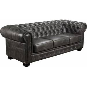 Bogdan Furniture Диван Мебели Богдан модел Chestyrfiild - тройка antique grey