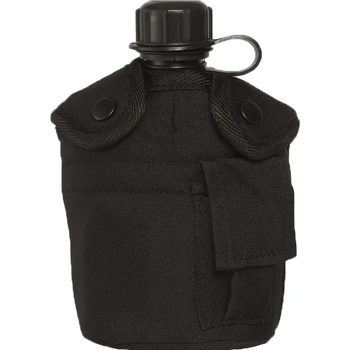 Mil-Tec US Манерка черна 1 л с алуминиева купа (14506002)