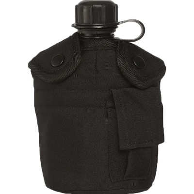 Mil-Tec US Манерка черна 1 л с алуминиева купа (14506002)