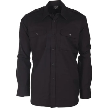 Mil-Tec Ripstop риза с дълъг ръкав, черна (10915002)