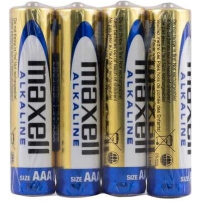 Maxell Алкална батерия MAXELL LR03 /4 бр. в опаковка/ shrink 1, 5V (ML-BA-LR03-SHRINK)