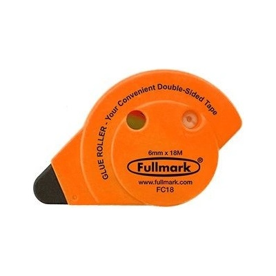 Fullmark Lepicí roller permanent, fluorescentní oranžový, 6 mm x 18 m