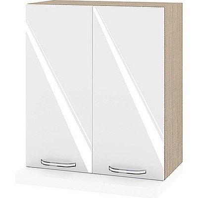 ИРИМ Горен кухненски шкаф за аспиратор Сити МФ-Бяло гланц-05-13 60 см