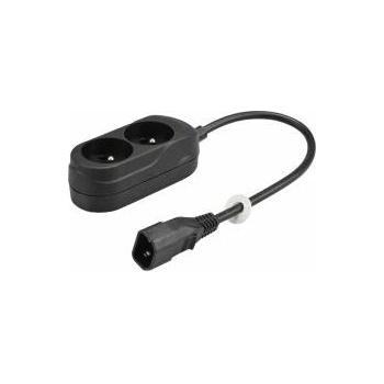 Jonex Backlooser for UPS 2-socket with/u 10A /H05VV-F 3x1 0, 3m/ with plug IEC C14 PS-PCU 270